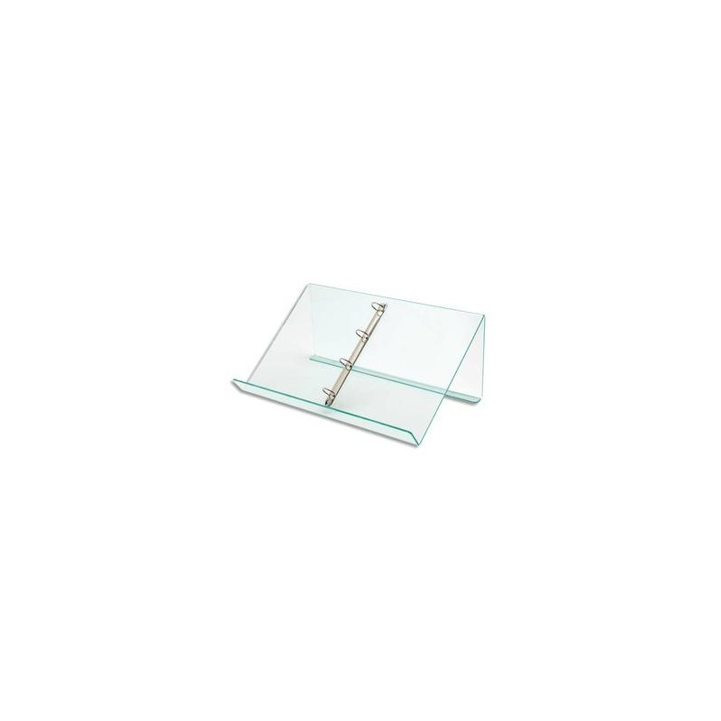 DEFLECTO Pupitre de table avec anneaux amovibles - Dimensions : L50 x H11,5 x P3,5 cm transparent