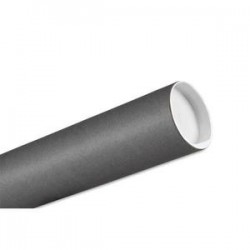 EMBALLAGE Tube carton gris diamètre 5 cm longueur 64 cm