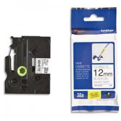 BROTHER Ruban pour PTOUCH flexible laminé 12mm noir/blanc TZEFX231