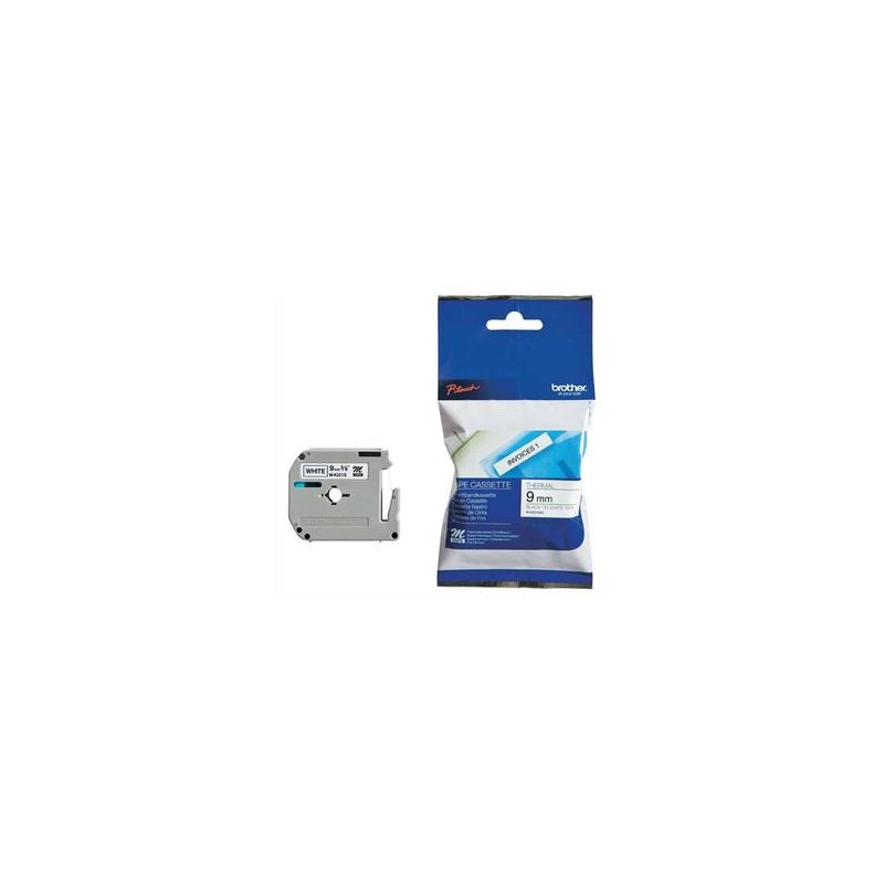 BROTHER Ruban série M non laminé 9mmx8m noir/blanc MK221SBZ