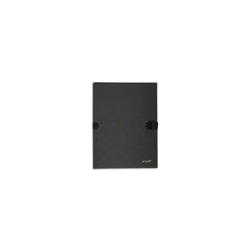 EXACOMPTA Chemise extensible 223500 , recouverte de papier contrecollé noir