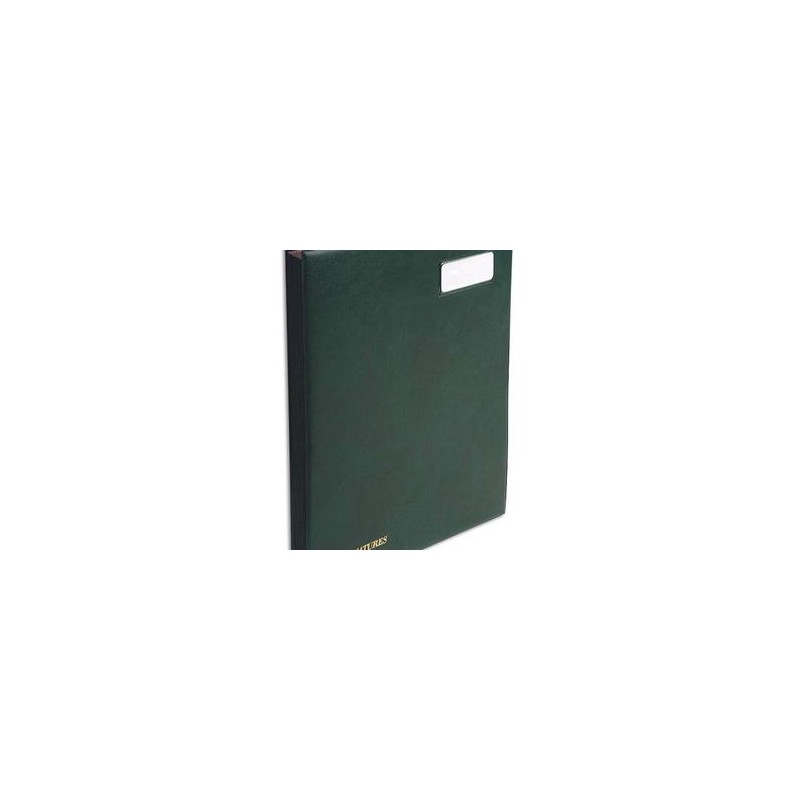 EXACOMPTA Parapheur 24 compartiments vert, couverture en PVC expansé