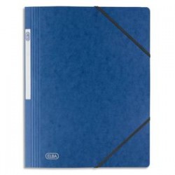 ELBA Chemise simple à élastique Topfile , en carte lustrée 5/10e bleu