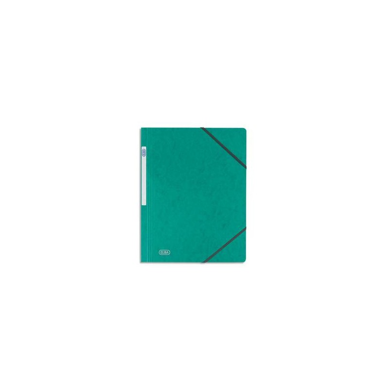 ELBA Chemise simple à élastique Topfile , en carte lustrée 5/10e vert