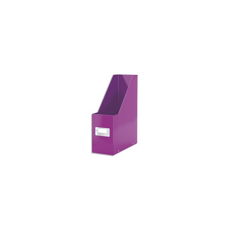 LEITZ Porte-revues Click&Store WOWen carton recouvert de polypropylène. Dos 10 cm. Coloris violet.
