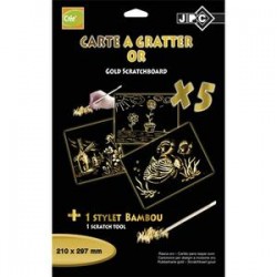 JPC S/10 CARTES A GRATTER OR A4 664335