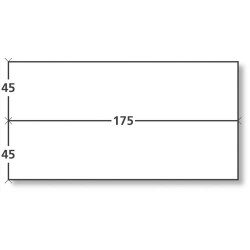 NEUTRE Boîte de 1000 étiquettes d'affranchissement 2 front format 175x45 mm.