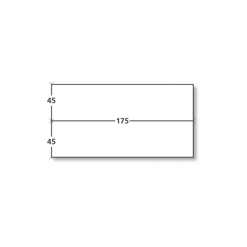 NEUTRE Boîte de 1000 étiquettes d'affranchissement 2 front format 175x45 mm.