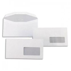 GPV Boîte de 500 enveloppes 162x229mm blanches fenêtre 45x100  80g