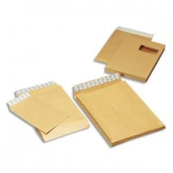 GPV Boite de 250 pochettes kraft armé à soufflets 340c465mm