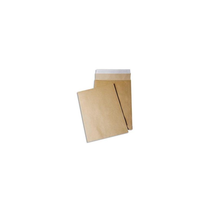 GPV Boite de 250 pochettes kraft à 3 soufflets format E4, 280x400 - 120g