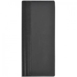 ELBA Porte-cartes de visite Elégance noir capacité 80 cartes en PVC expansé L12 x H27 cm