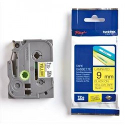BROTHER Ruban pour PTOUCH laminé noir/jaune 9mmx8m TZE621