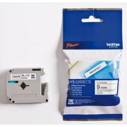 BROTHER Ruban série M 9mmx8m noir/blanc mk221BZ pour PT90