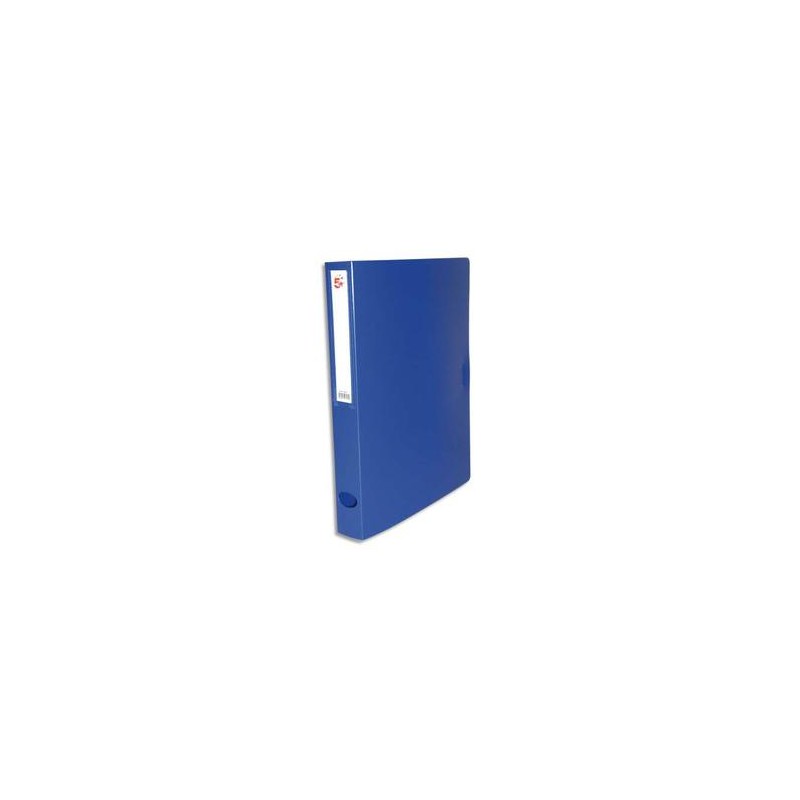 5 ETOILES Boîte de classement dos de 4 cm, en polypropylène 78/10e bleu
