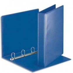 ESSELTE Classeur à couverture personnalisable sur deux faces en PVC bleu - dos de 5 cm