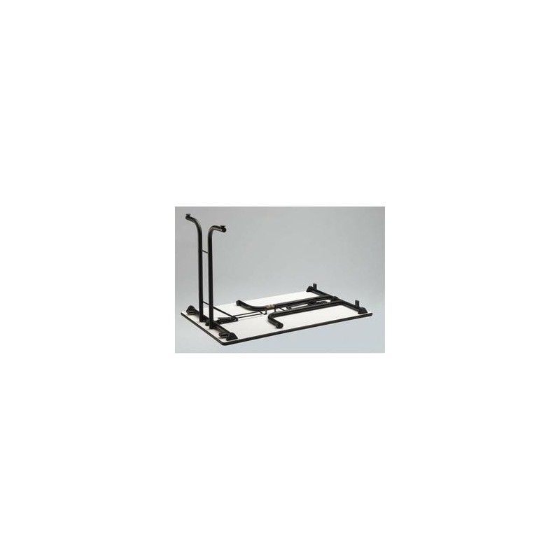 SODEMATUB Table polyvalente pliante rectangulaire 120 x 70 cm gris/gris