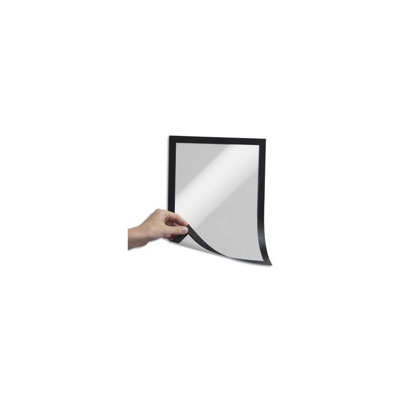 DURABLE Sachet de 5 Cadres d'affichage Duraframe dos magnétique noir format A4