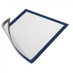 DURABLE Sachet de 5 Cadres d'affichage Duraframe dos magnétique bleu format A4