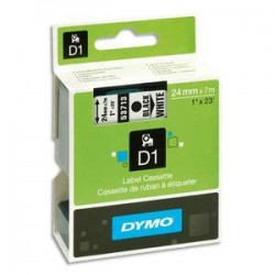 DYMO Ruban D1 Noir/blanc 24mm x 7m pour LM300