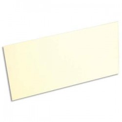 CLAIREFONTAINE Paquet de 25 cartes 210g POLLEN 10,6x21,3cm. Coloris ivoire