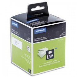 DYMO Pack de 2 rouleaux de 260 étiquettes adresse adhésif permanent 36x89mm S0722400