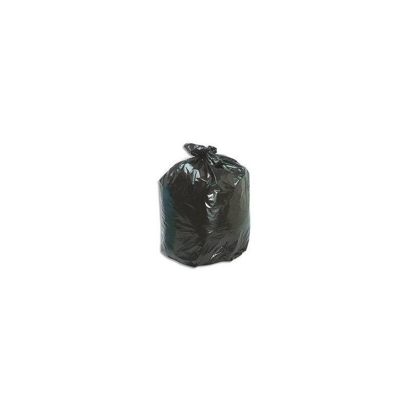 SACS POUBELLES Boîte de 100 Sacs-poubelle 130 litres noir 55 microns