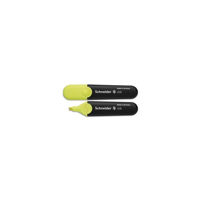 SCHNEIDER Surligneur JOB 150 (rechargeable) pointe biseautée, encre jaune