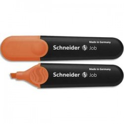 SCHNEIDER Surligneur JOB 150 (rechargeable) pointe biseautée, encre orange