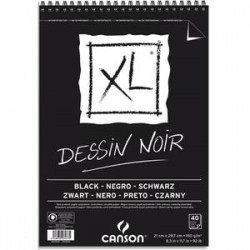 CANSON Bloc de 40 feuilles de papier XL DESSIN NOIR 150g A4