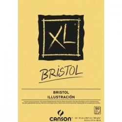CANSON Bloc de 50 feuilles de papier dessin XL BRISTOL 180g A4