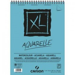 CANSON Bloc de 30 feuilles de papier dessin XL AQUARELLE 300g A4