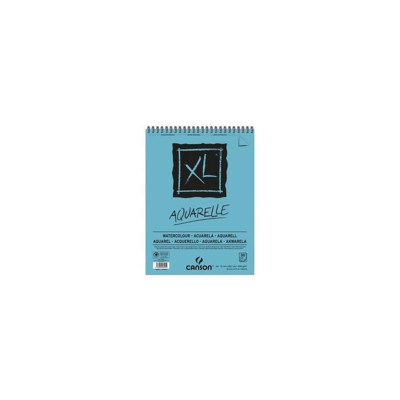 CANSON Bloc de 30 feuilles de papier dessin XL AQUARELLE 300g A3