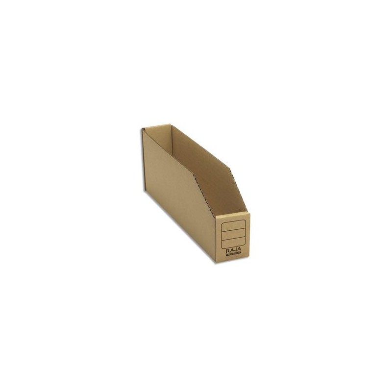 EMBALLAGE Paquet de 50 bacs à bec de stockage en carton brun - Dimensions : L5,1 x H11,2 x P30,1 cm