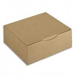 EMBALLAGE Boîte postale en carton brun simple cannelure - Dimensions : L30 x H10 x P24 cm