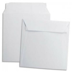 GPV Boîte de 500 enveloppes carrées blanches 220 x 220 mm 120 g auto-adhesives 4754