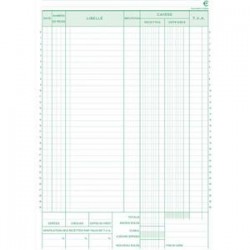 EXACOMPTA Manifold caisse 21 x 29,7 cm 50 feuillets dupli numérotés autocopiants