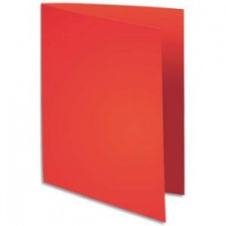 EXACOMPTA Paquet de 100 chemises Flash 220 teintes vives rouge, format 320x240mm