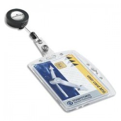 DURABLE B/10 Portes-badge avec enrouleur pour 1 carte de sécurité