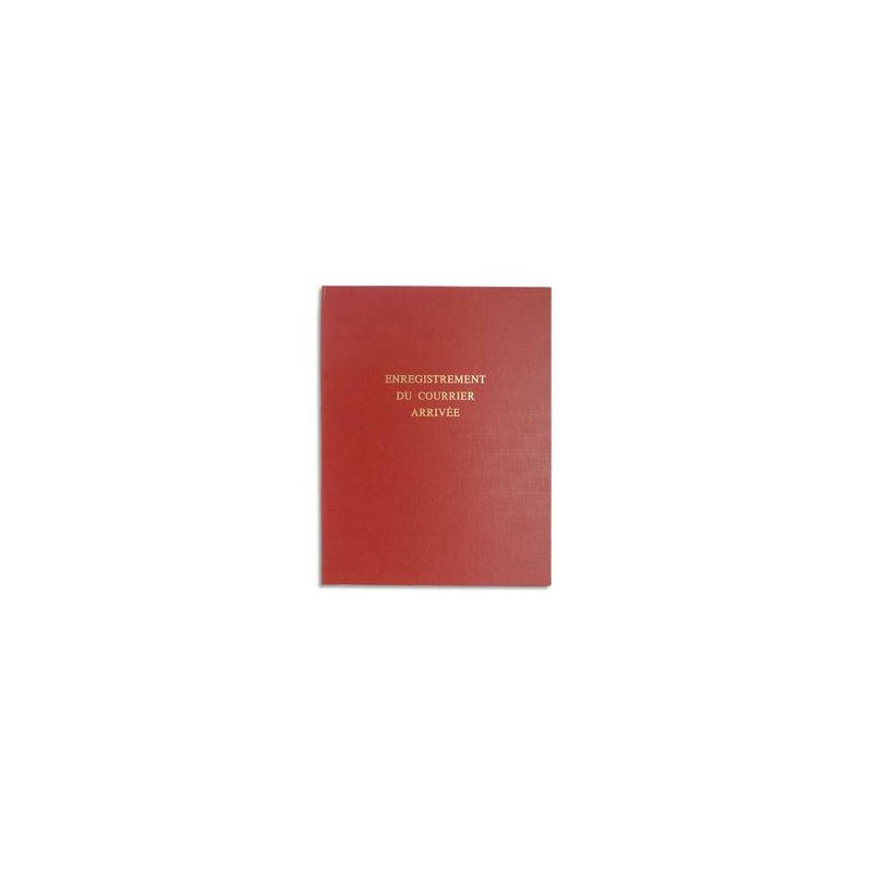 LE DAUPHIN Piqure pour enregistrement du courrier arrivée 80 pages couverture rouge en 24x32cm