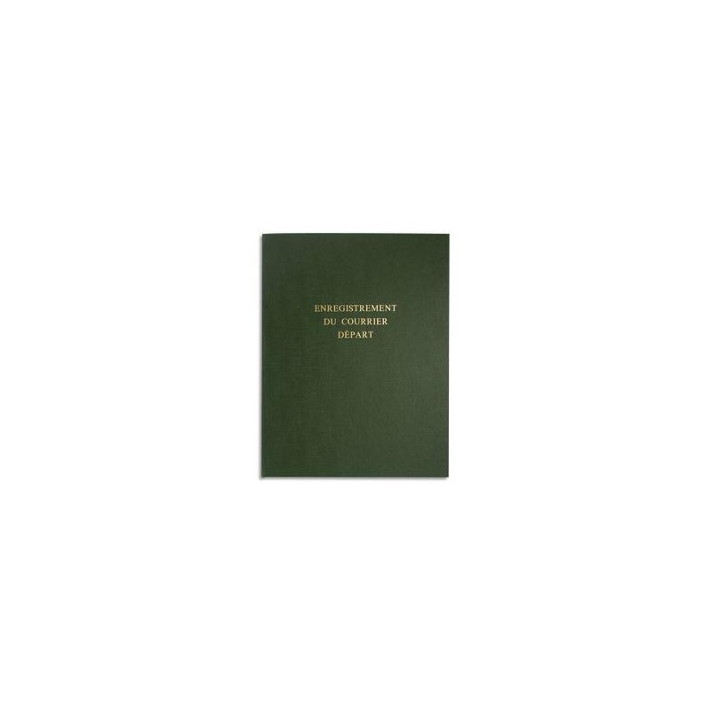 LE DAUPHIN Piqure pour enregistrement du courrier départ 80 pages couverture verte en 24x32cm
