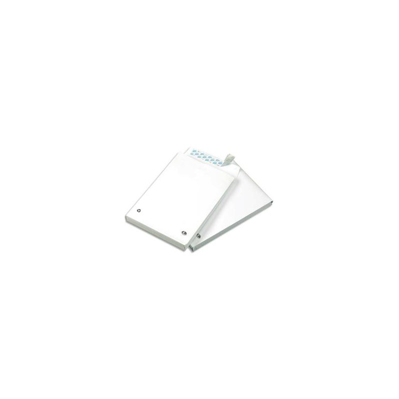 GPV paquet de 50 pochettes kraft blanc auto-adhésif, format 24 260x330mm soufflet 30mm120g