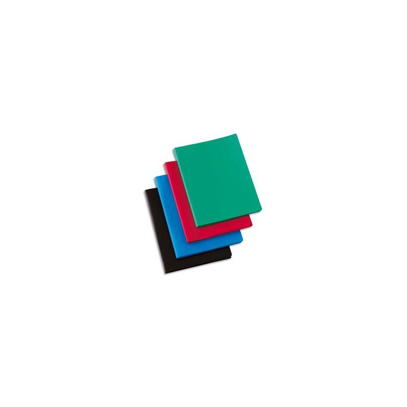5 ETOILES Protège-documents en polypropylène 20 vues coloris assortis, couverture 3/10e, pochettes 6/100e