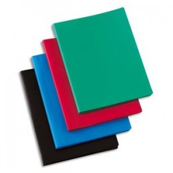 5 ETOILES Protège-documents en polypropylène 80 vues bleu , couverture 3/10e, pochettes 6/100e