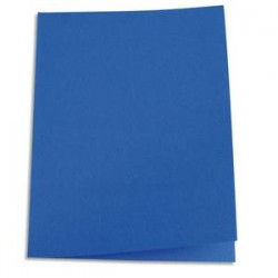 5 ETOILES Paquet de 100 chemises carte recyclée 180 grammes coloris bleu foncé