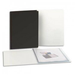 5 ETOILES Protege documents personnalisable en polypropylene blanc 40 vues