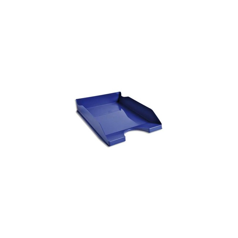 5 ETOILES Corbeille à courrier bleue - Polystyrène - Dimensions : L25,5 x H6,5 x P34,5 cm