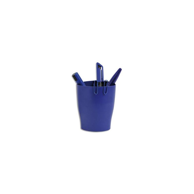 5 ETOILES Pot à crayons ECO bleu - Polystyrène Dimensions : L x H x P cm