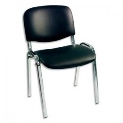 SIE CHAISES ISO DELUXE VINYLE N/CHR