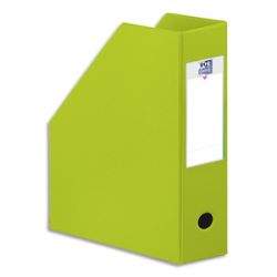 OXFORD Porte-revues en PVC soudé, dos de 10 cm 32x24cm, livré à plat. Coloris vert anis